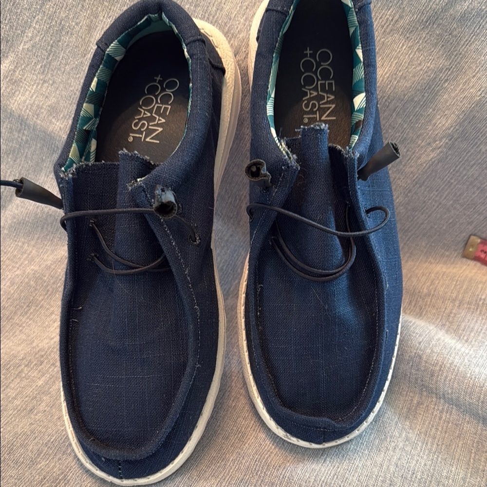 Navy Blue Casual Slip-On Shoes
